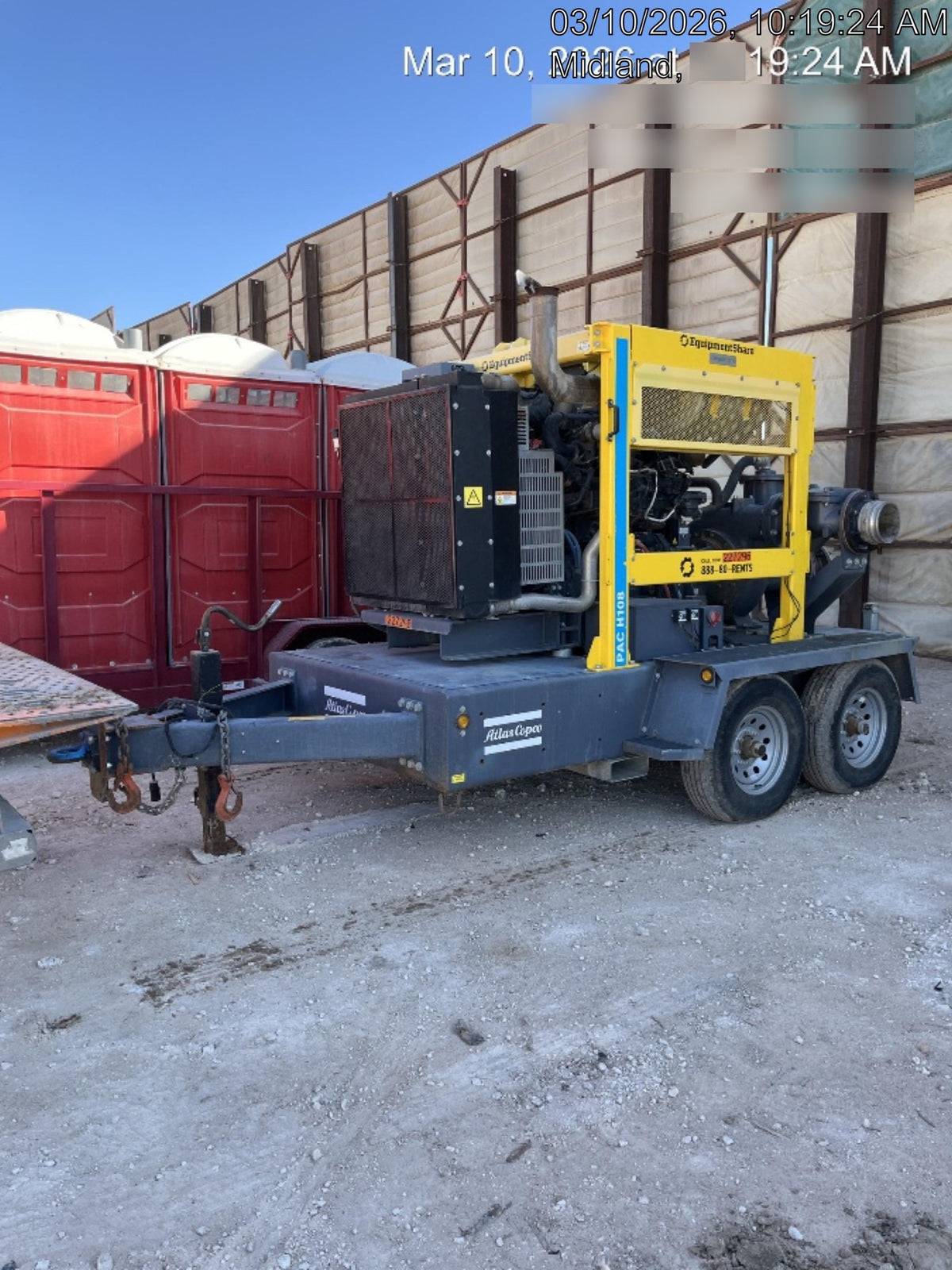 2022 ATLAS COPCO PAC H108 JD