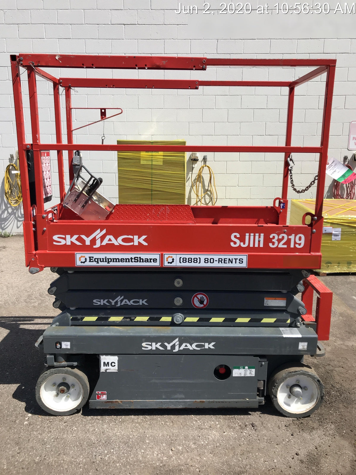 2016 Skyjack SJIII-3219 Standard Rental Specs