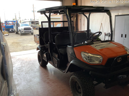 2021 Kubota RTV-X1140W-H Plastic Canopy, Windshield Acrylic Clear, LED Strobe Light, Wire Harness Kit, Back up Alarm