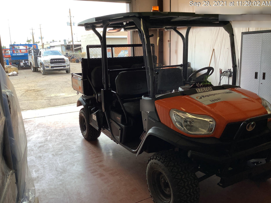 2021 Kubota RTV-X1140W-H Plastic Canopy, Windshield Acrylic Clear, LED Strobe Light, Wire Harness Kit, Back up Alarm