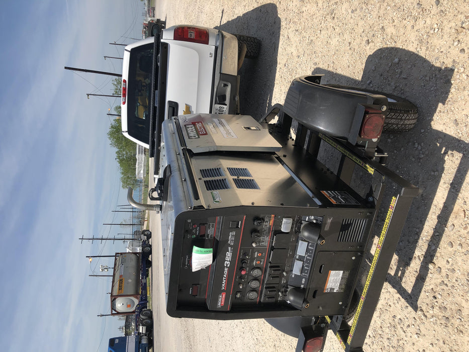 2020 Lincoln Electric Vantage 322 Welder Ready-Pak 3, w/ GPS & Decals (includes trailer, cable rack, fender light kit)