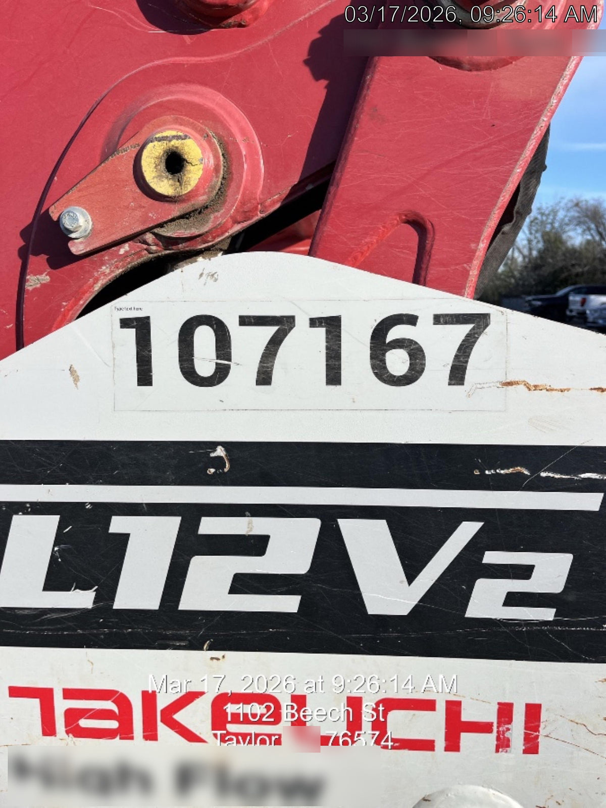 2020 Takeuchi TL12V2-CRH Cab, Rubber Track