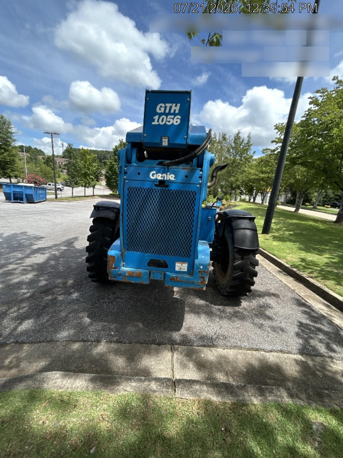 2019 Genie GTH-1056 Canopy, Solid RT Tires, LED Work Lights, Beacon 60" QA Carriage, 60" Forks