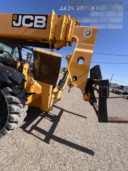 2019 JCB 510-56 JCB 510-56 74 HP w/Open ROPS, Beacon, Aux Hydraulics, Worklights, Solid Tires, 60" Carriage/Forks