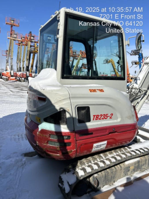 2022 Takeuchi TB235-2CR Cab/Heat/Air, Rubber Tracks, Manual QC