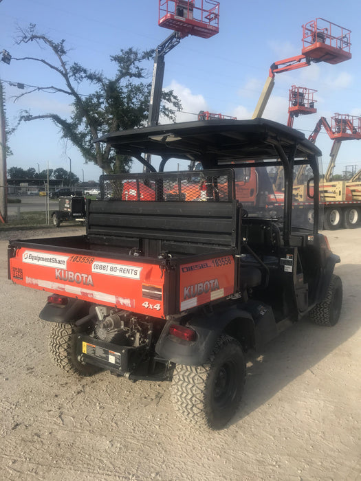 Kubota RTV-X1140W-H 4WD utility cart -LED strobe -Windshield tempered glass -Plastic canopy -Wire harness kit -Backup alarm