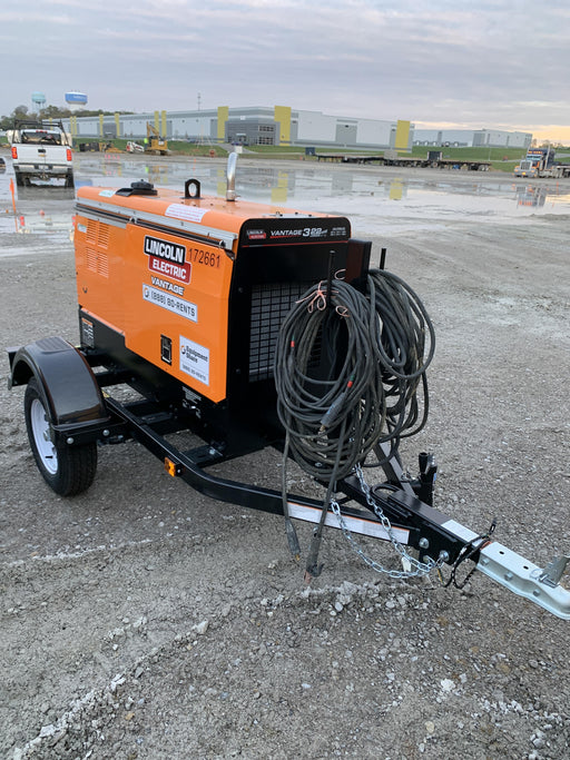 2021 Lincoln Electric Vantage 322 Vantage 322 Ready Pak 3 w/ Decals, ORANGE (includes trailer, cable rack, fender light kit) NO Telematics