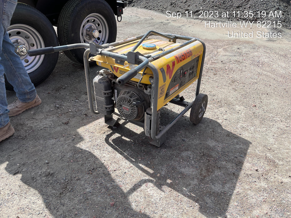 2021 Wacker Neuson GP6600A Standard 6.6kW Generator, Includes Wheel Kit. P/N: 5100042220