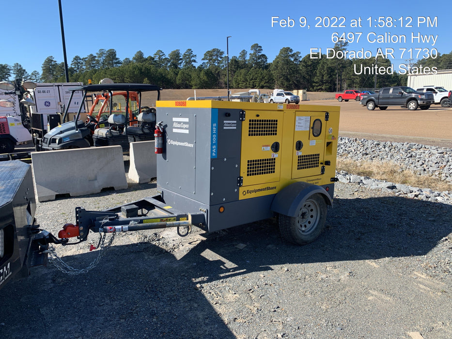 2021 ATLAS COPCO PAS 100 HF CS Enclosed