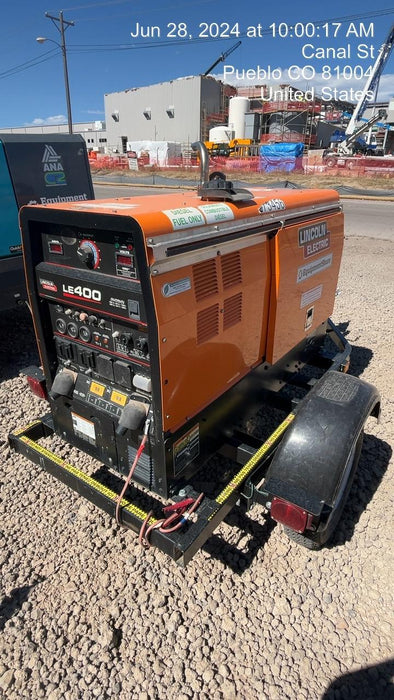 2022 Lincoln Electric LE400 Kubota V1505, Trlr, Cable Rack, Light Kit, ES Decals, T3