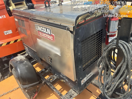 2019 Lincoln Electric Vantage 322 Ready-Pak 3, Two Wheel Trailer, Fender and Light Kit, Cable Rack