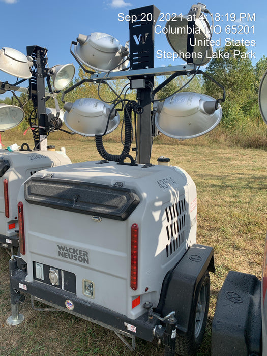 2019 Wacker Neuson LTV6L-MH Wacker Neuson LTV6L Mobile Light Tower w/Fuel Level Sensor Installed
