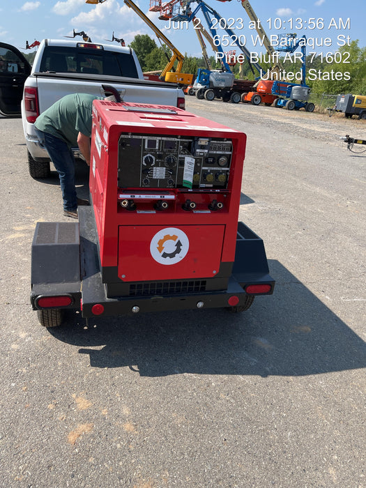 2023 Shindaiwa DGW400MDL Kubota D902 Engine, 23 HP, Dual Op Welder, Wire, Arc, Droop Stick, Tig, and CC Stick Functionality, Simulphase, 3 Phase and 1 Phase Gen Output, Single Axle NB Trlr, Slr Trckl Chrg 12V 12W, Fire Ext