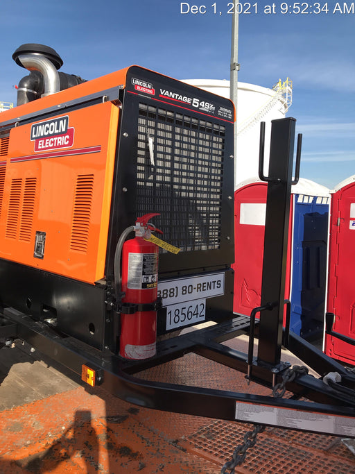 2021 Lincoln Electric Vantage 549X Ready Pak 3, ORANGE (includes trailer, cable rack, fender light kit)