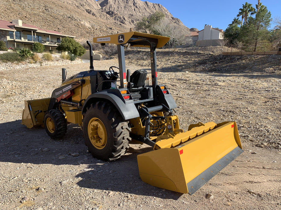 2020 John Deere 210LEP Canopy, 4WD, Second rear hydraulic cylinder, Light Package, Wheel weights