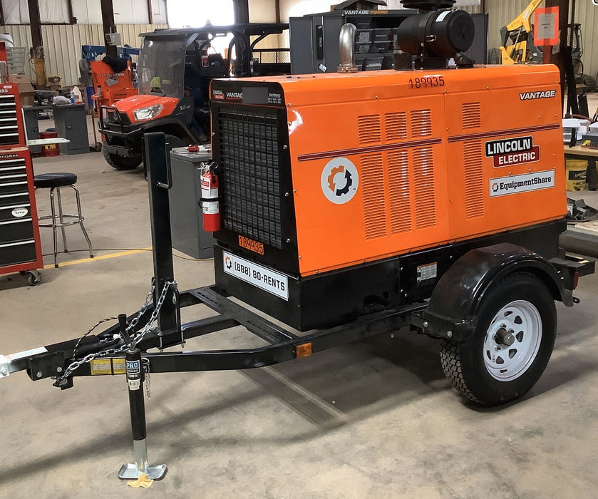 2021 Lincoln Electric Vantage 549X Ready Pak 3, ORANGE (includes trailer, cable rack, fender light kit)