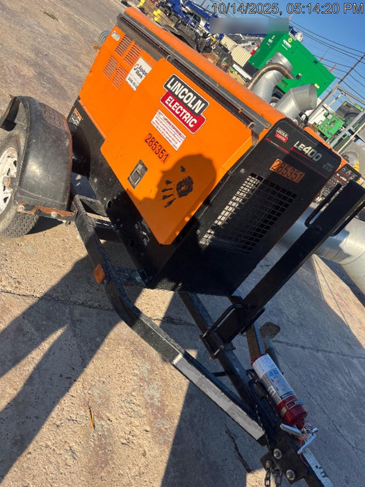 2022 Lincoln Electric LE400 Kubota V1505, Trlr, Cable Rack, Light Kit, ES Decals, T3