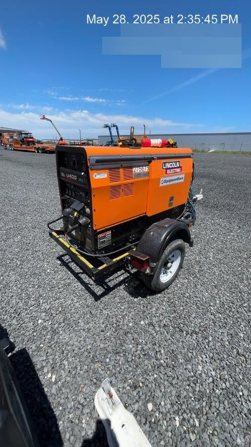 2022 Lincoln Electric LE400 Kubota V1505, Trlr, Cable Rack, Light Kit, ES Decals, T3