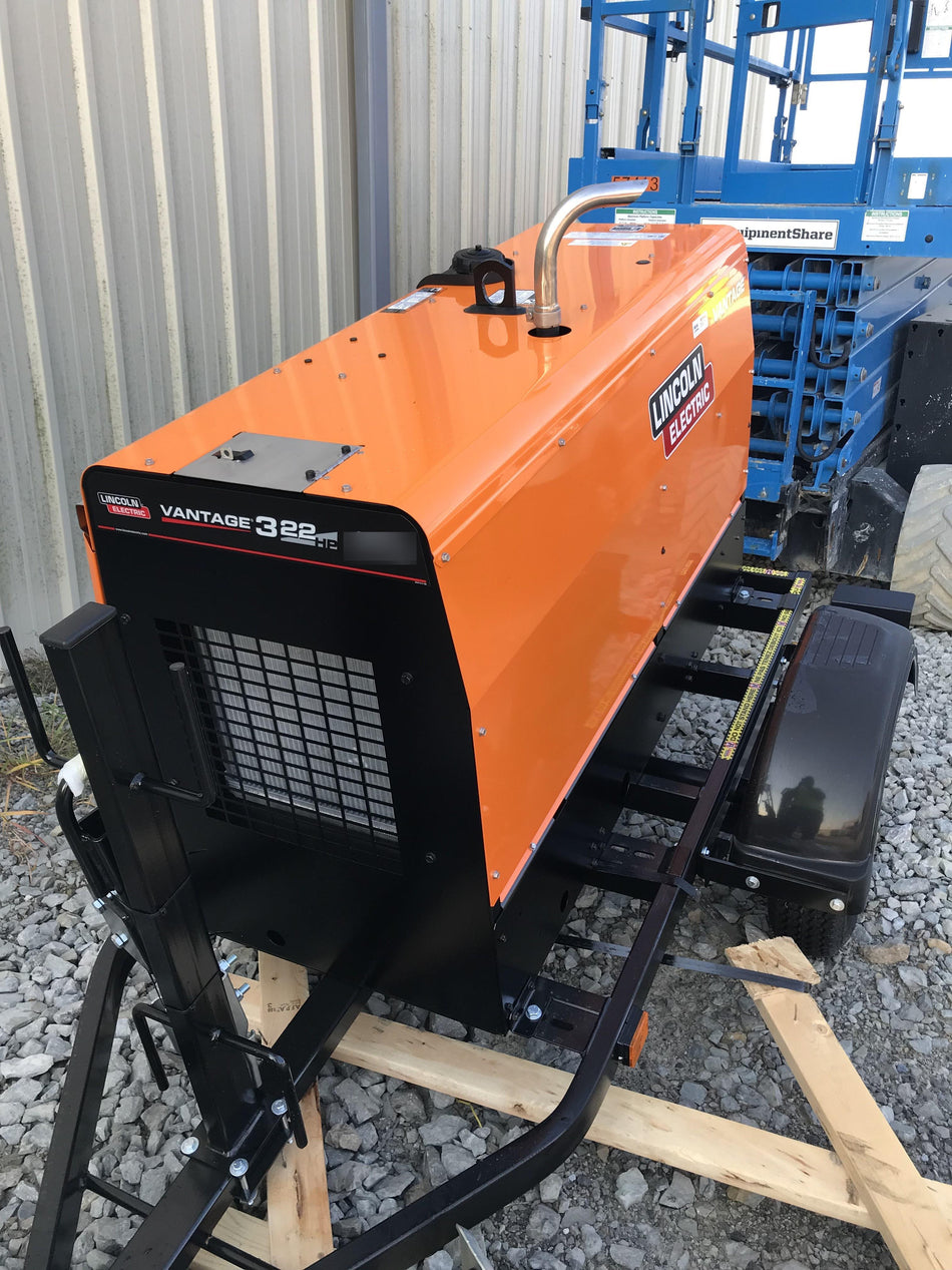 2021 Lincoln Electric Vantage 322 Vantage 322 Ready Pak 3 w/ Decals, ORANGE (includes trailer, cable rack, fender light kit) NO Telematics