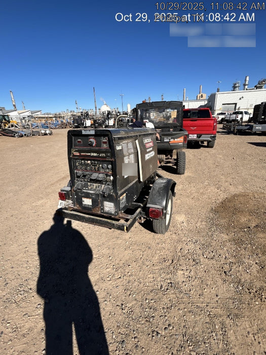 2019 Lincoln Electric Vantage 322 Ready-Pak 3, Two Wheel Trailer, Fender and Light Kit, Cable Rack