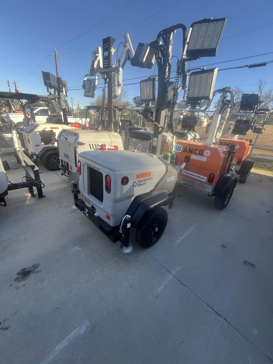 2024 Wacker Neuson LTT4 Diesel, Kohler KDW702, Deep Sea Controller, Auto Start, LED 320W, Bypass Outlet, T3