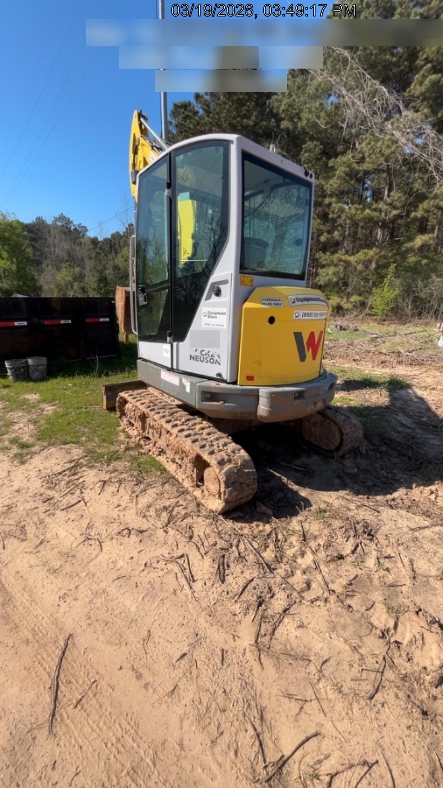 2019 Wacker Neuson EZ36 EZ36-MX, Track, Long, Cab w/QH Coupler, 12"/18"/24" QH HD Buckets