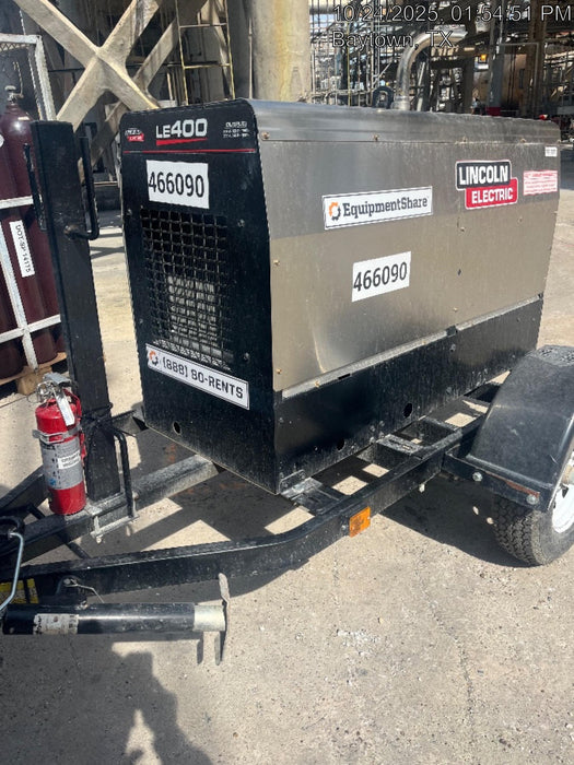 2024 Lincoln Electric LE400 Kubota V1505, Trlr, Cable Rack, Light Kit, ES Decals, T3