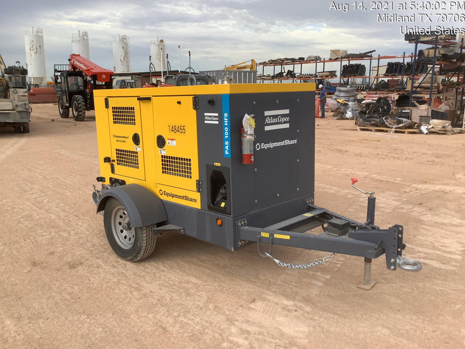 2021 ATLAS COPCO PAS 100 HF CS Enclosed