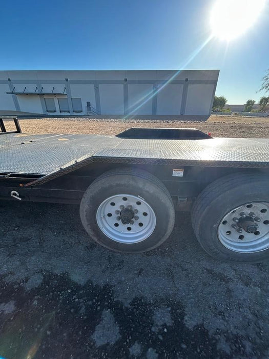 2025 TEXAS PRIDE TRAILERS 21' Lowboy Gravity Tilt Bed 14K Bumper Pull Trailer