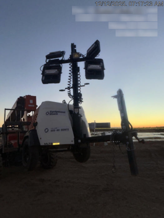 2023 Generac MLT2 Diesel, Flex Switch 120V Input, Powerzone Controller, 
(4) 320W LED Lights, 4kW Generator, 39.9 Gal Fuel Tank, 2" Ball, T3