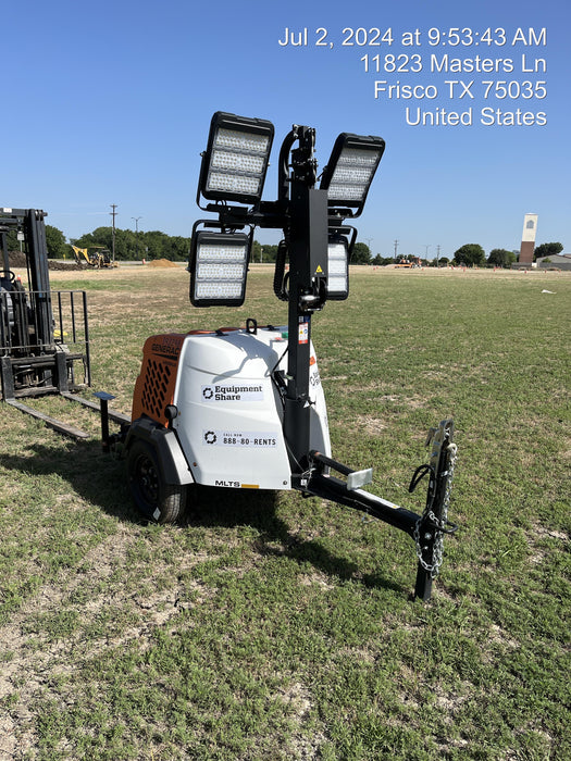 2024 Generac MLT2 Diesel, Flex Switch 120V Input, Powerzone Controller, 
(4) 320W LED Lights, 4kW Generator, 39.9 Gal Fuel Tank, 2" Ball, T3