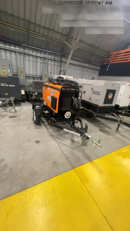 2021 Lincoln Electric Vantage 322 Vantage 322 Ready Pak 3 w/ Decals, ORANGE (includes trailer, cable rack, fender light kit) NO Telematics