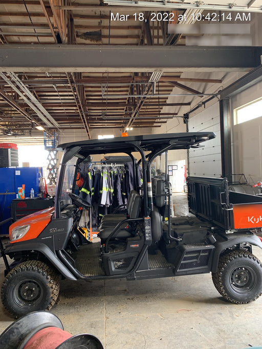 2022 Kubota RTV-X1140W-H Plastic Canopy, Windshield Acrylic Clear, LED Strobe Light, Wire Harness Kit, Back up Alarm