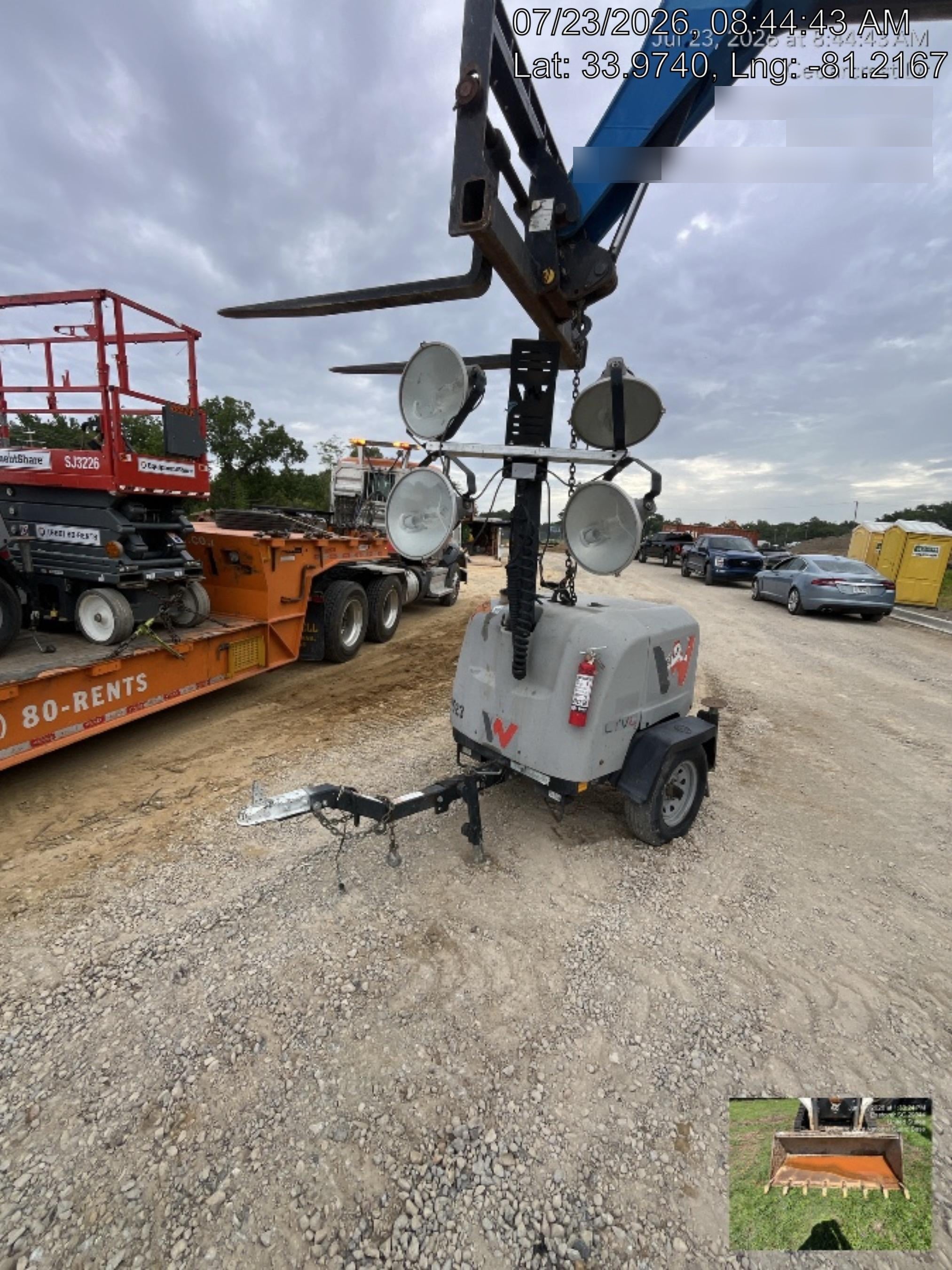 2018 Wacker Neuson LTV6K-MH Wacker Neuson LTV6K Mobile Light Tower w/Fuel Level Sensor Installed