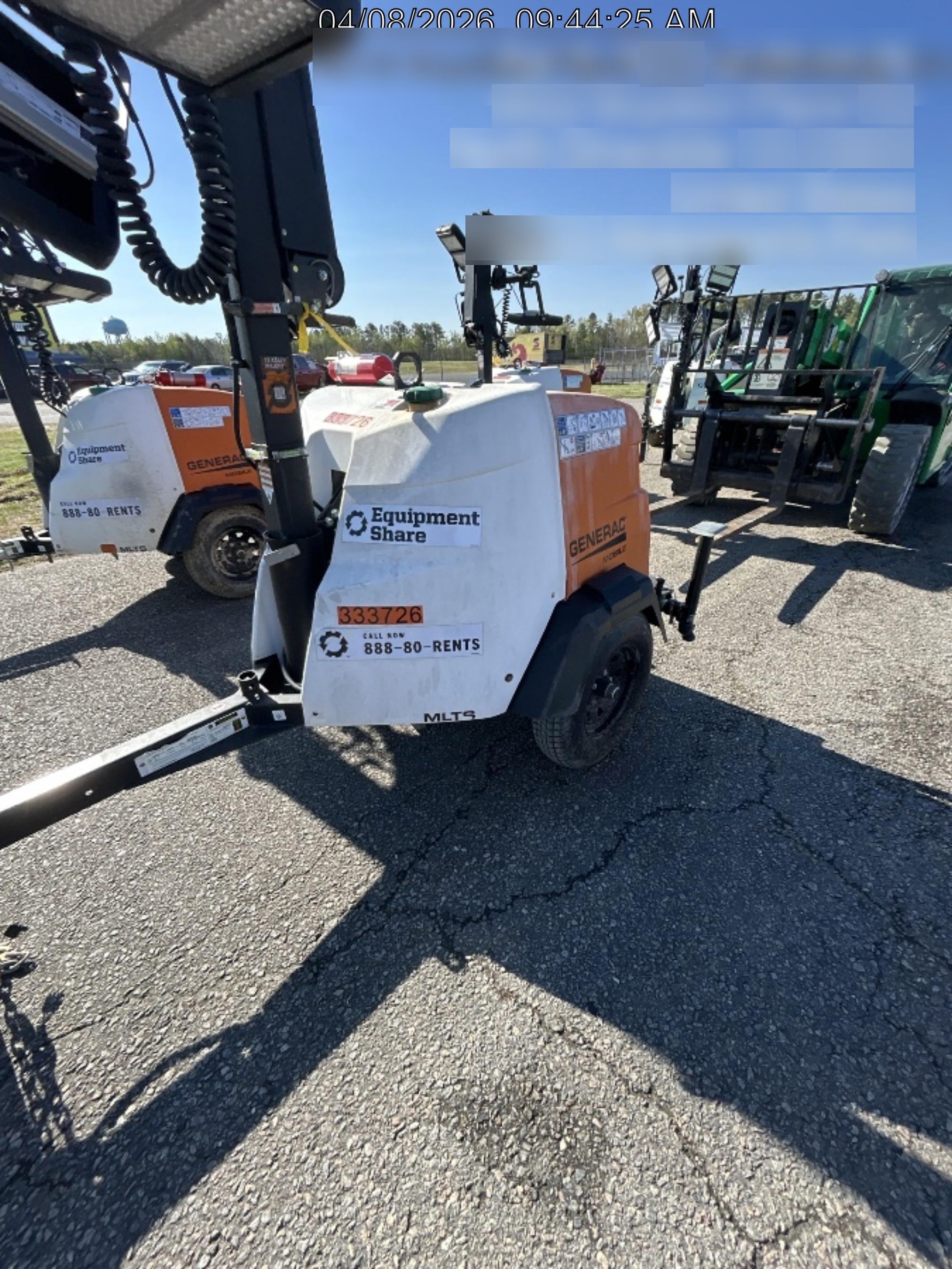 2023 Generac MLT2 Diesel, Flex Switch 120V Input, Powerzone Controller, (4) 320W LED Lights, 4kW Generator, 39.9 Gal Fuel Tank, 2" Ball, T3
