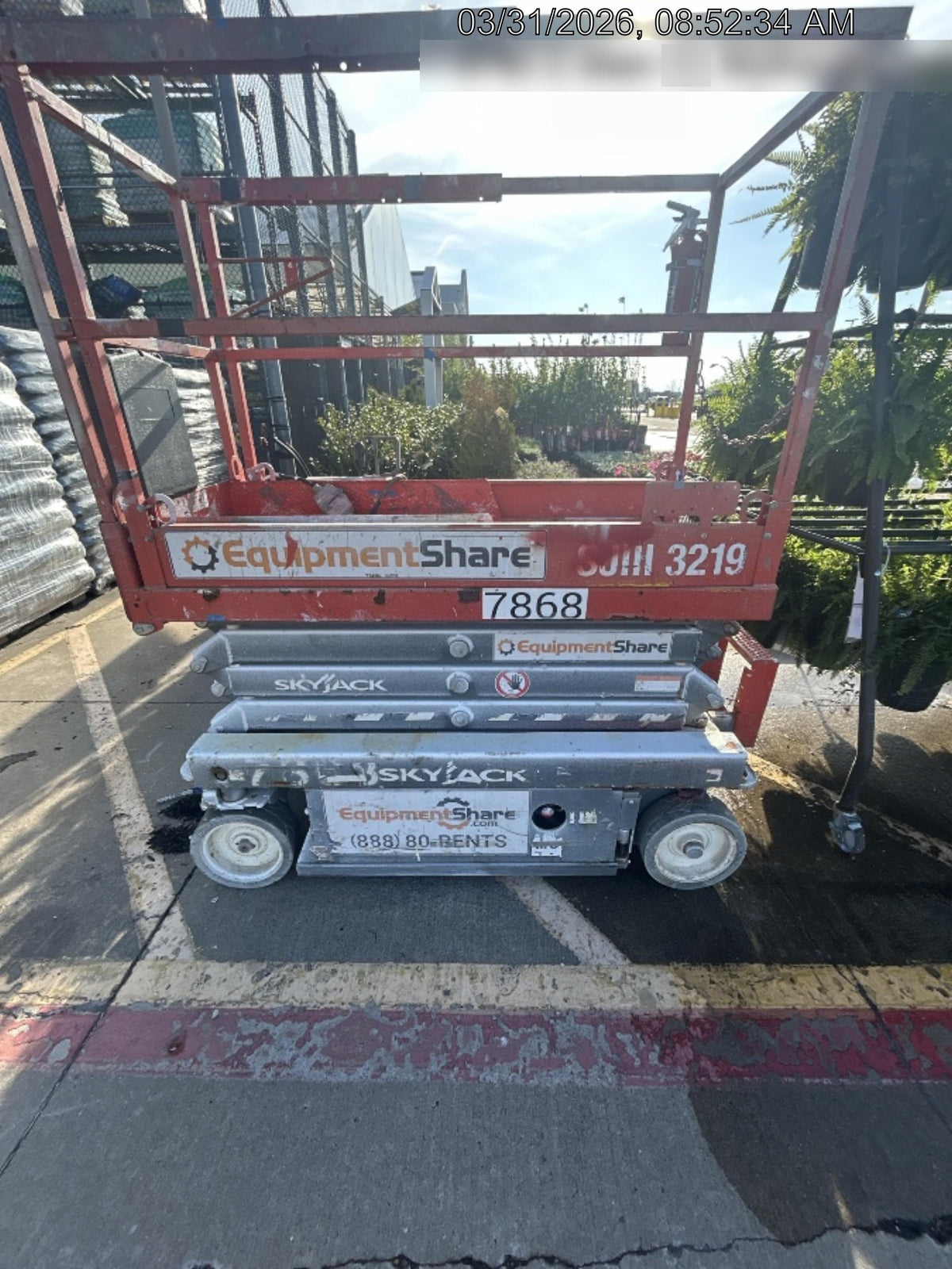 2018 Skyjack SJIII-3219 Skyjack SJIII3219 Scissor Lift w/Trojan Batteries