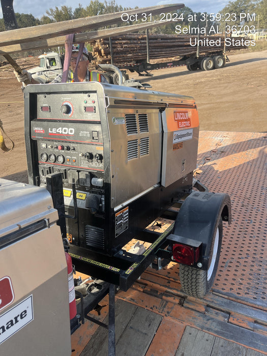 2024 Lincoln Electric LE400 Kubota V1505, Trlr, Cable Rack, Light Kit, ES Decals, T3