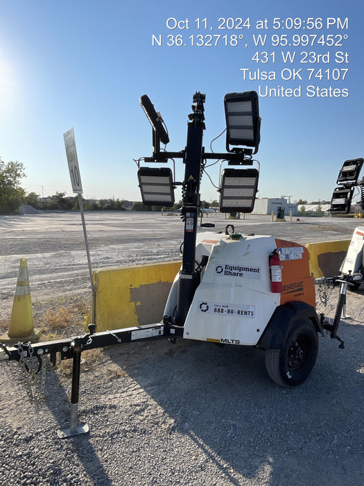 2024 Generac MLT2 Diesel, Flex Switch 120V Input, Powerzone Controller, 
(4) 320W LED Lights, 4kW Generator, 39.9 Gal Fuel Tank, 2" Ball, T3