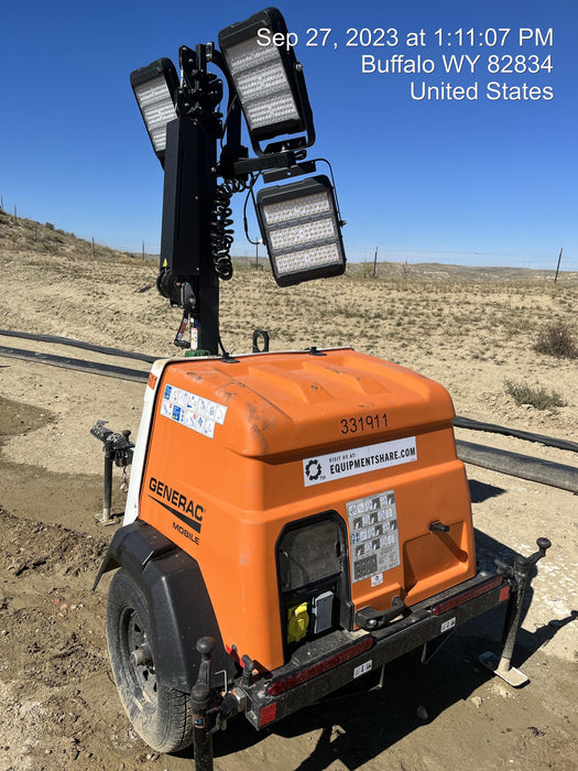 2023 Generac MLT2 Diesel, Flex Switch 120V Input, Powerzone Controller, (4) 320W LED Lights, 4kW Generator, 39.9 Gal Fuel Tank, 2" Ball, T3