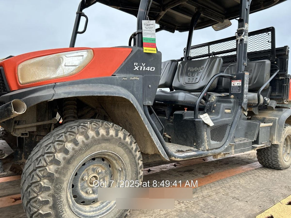 2020 Kubota RTV-X1140 4 - Seat UTV, 4WD, Canopy, Standard Rental Specs
