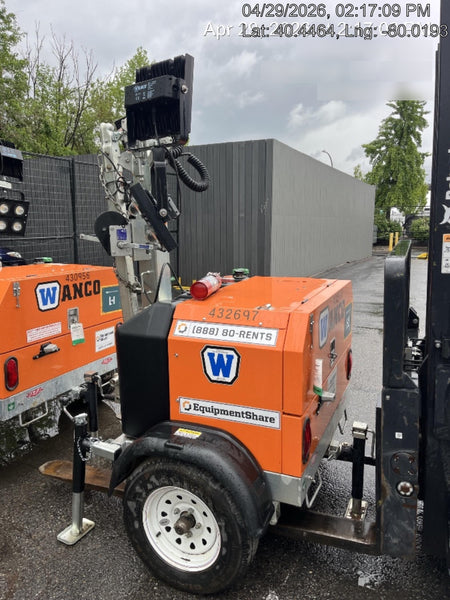 2024 Wanco WLTT-4MM4K Diesel, Deep Sea Controller, Shore Power Plug, Auto Start, (4) 350W LED Floodlights, 4kW Generator, 60 Gal Fuel Tank, 2" Ball, T3