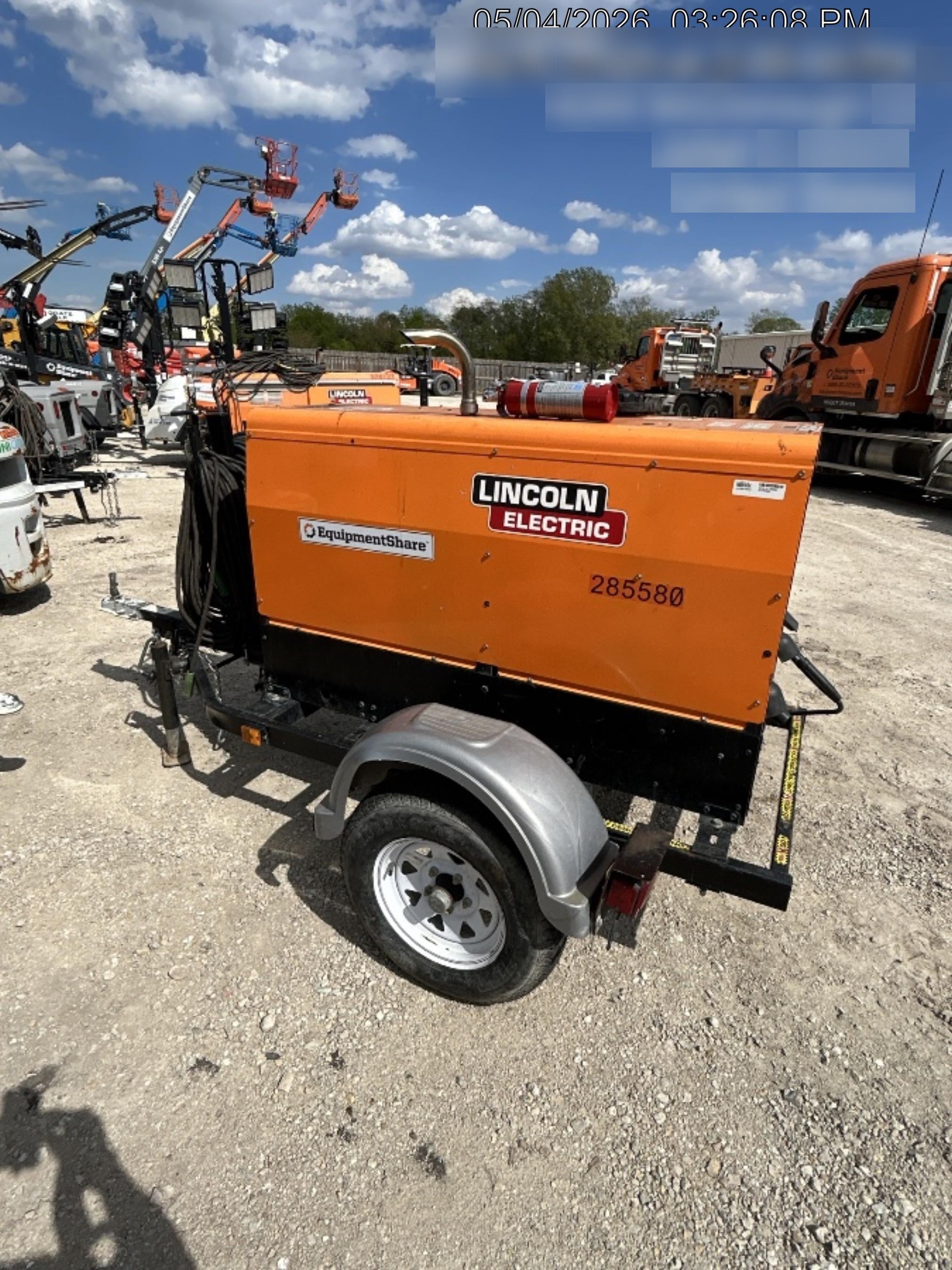 2022 Lincoln Electric LE400 Kubota V1505, Trlr, Cable Rack, Light Kit, ES Decals, T3