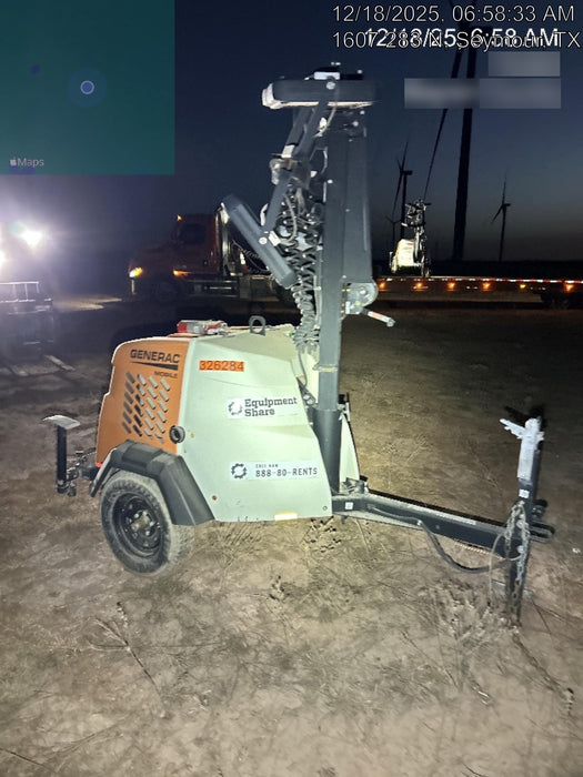 2023 Generac MLT2 Diesel, Flex Switch 120V Input, Powerzone Controller, (4) 320W LED Lights, 4kW Generator, 39.9 Gal Fuel Tank, 2" Ball, T3