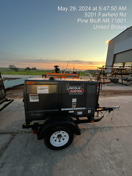 2024 Lincoln Electric Dual Maverick 200/200X Ready Pak 3, Includes Trailer, Cable Rack, Fender Light Kit K4382-1-RP3