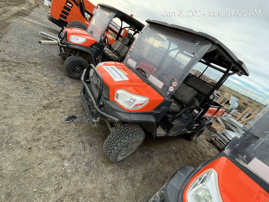 2020 Kubota RTV-X1140W-H 4WD utility cart -LED strobe -Windshield tempered glass -Plastic canopy -Wire harness kit -Backup alarm