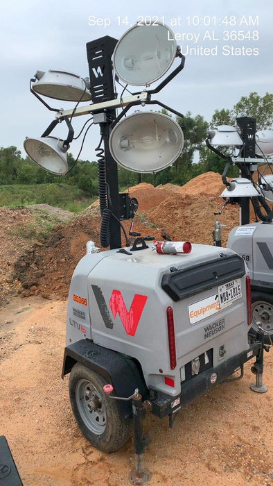 2019 Wacker Neuson LTV6L-MH Wacker Neuson LTV6L Mobile Light Tower w/Fuel Level Sensor Installed
