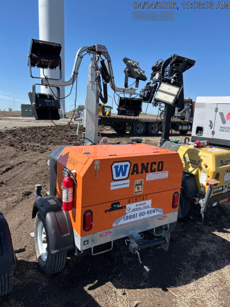 2024 Wanco WLTT-4MM4K Diesel, Deep Sea Controller, Shore Power Plug, Auto Start, (4) 350W LED Floodlights, 4kW Generator, 60 Gal Fuel Tank, 2" Ball, T3