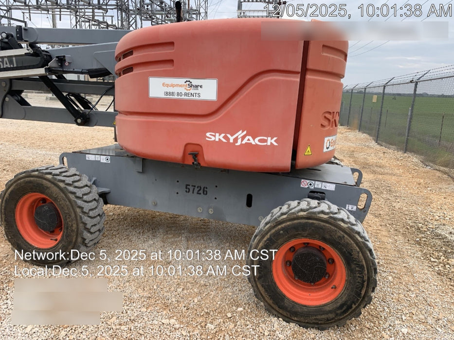 2017 Skyjack SJ46 AJ Skyjack 46AJ, Diesel Engine, Foam Filled Tires, 30x72" Platform, Extended Warranty 5yr/5k hr