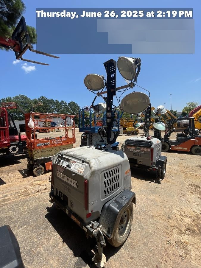 2019 Wacker Neuson LTV6L-MH Wacker Neuson LTV6L Mobile Light Tower w/Fuel Level Sensor Installed
