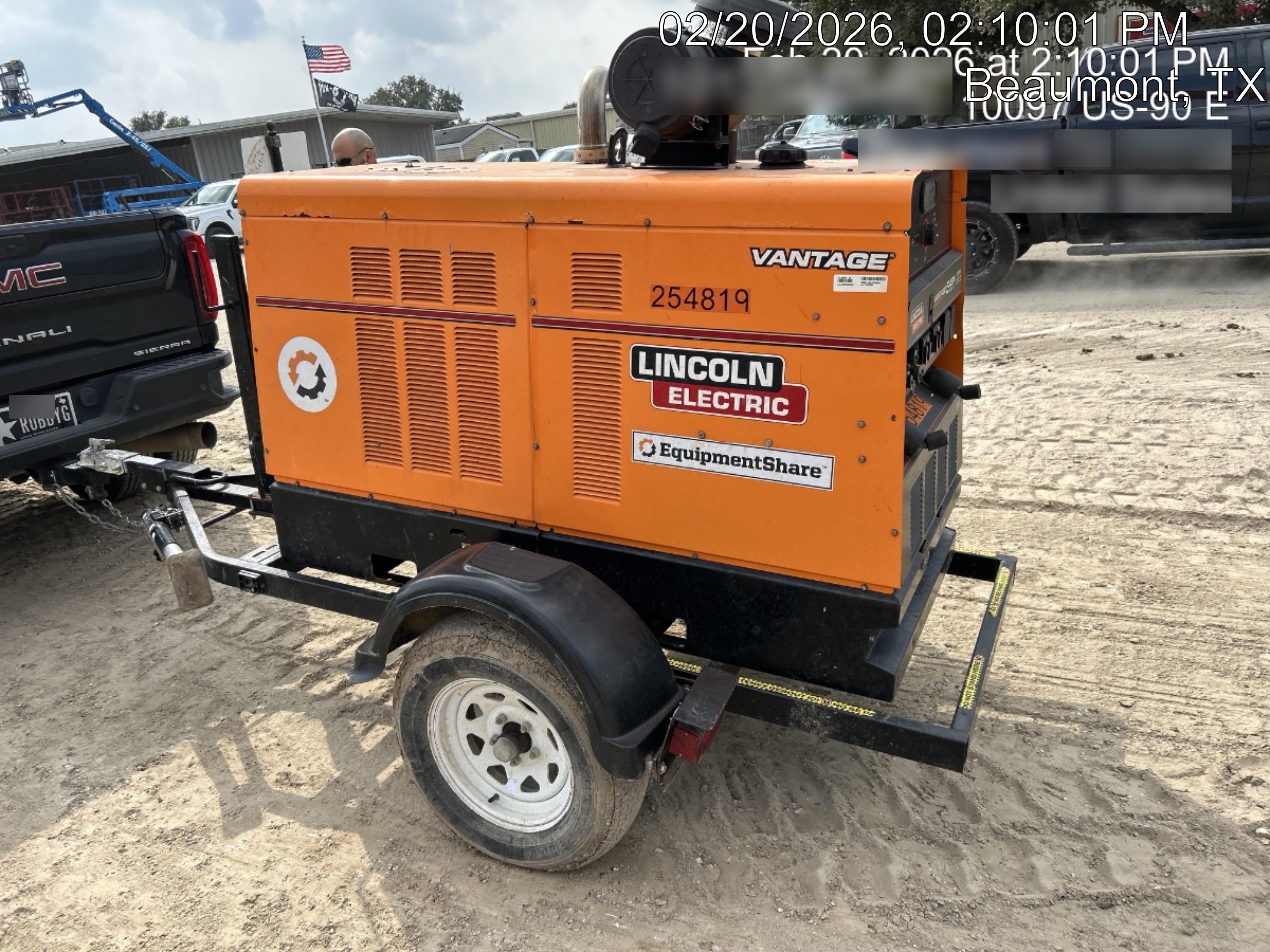 2022 Lincoln Electric Vantage 549X Crosslink Technology, Trailer Mounted, ES Decals, T3